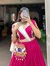 Pink and white chaniya choli readymade