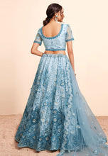 Oreya vol 2 - sky blue net Lehenga