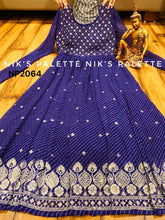 Niks collection - purple bandhani anarkali