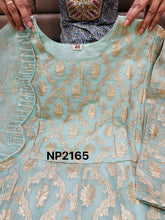 Niks - chanderi banarasi anarkali (plus size too up to UK 30)