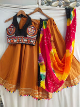 Kutchi work and halter necks readymade chaniya choli
