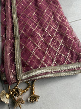 Magenta and gold brocade suit with 2 options for pants