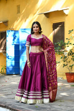 Gharchola style purple Lehenga set (S - 12XL, can be stitched up to 64 inches bust)