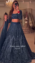 Sarah - midnight blue partywear Lehenga