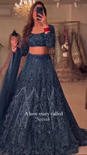 Sarah - midnight blue partywear Lehenga
