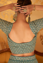 Bottle green palazzo outfit