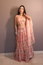 Pastel floral readymade lehenga
