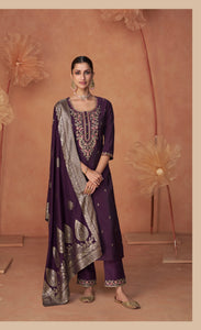 Shiny - Viscose silk salwaar kameez