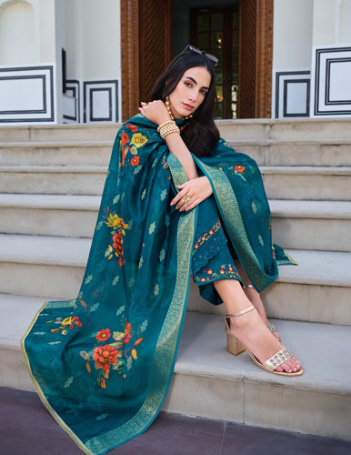 Rubab - jacquard silk salwaar kameez