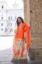 Chinon silk with orange floral bliss palazzo set