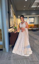 Super gorgeous White and silver Lehenga