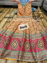 Yellow diamonte silk gown