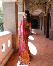 Sara Ali Khan inspired pink organza saree