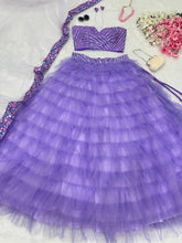 Purple mermaid party Lehenga readymade
