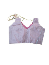 Peach threadwork blouse