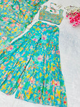 Green floral palazzo readymade (perfect for teens too)
