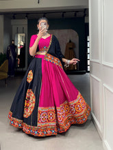 Pink pure cotton readymade Lehenga