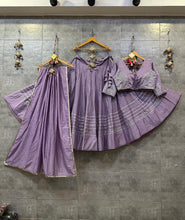 Plain and gotta Patti lehengas readymade - lots of colours