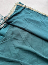 Bottle green Georgette flowy and simply Lehenga