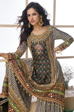 Crepe silk embroidered palazzo set