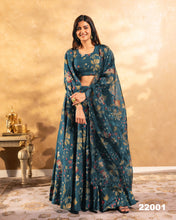 Printed chinon Lehenga readymade (plus sizes too)