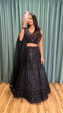 Black all over sequin partywear Lehenga