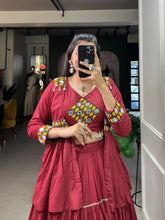 Gujarati style rayon chaniya choli with koti - readymade - lots of colours