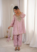 Baby pink mirror work co ord set (FREE BAG)