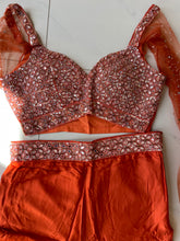 Orange palazzo set