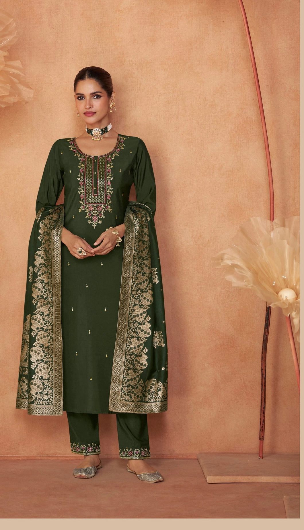 Shiny - Viscose silk salwaar kameez