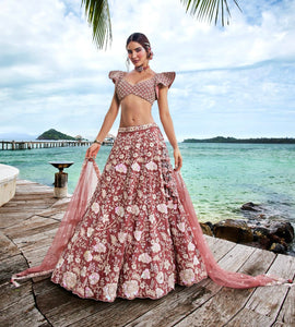 Rose gold outlet lengha