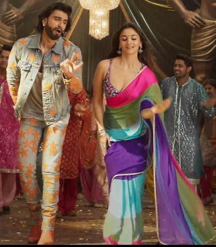 Alia Bhatt jhumka inspired saree