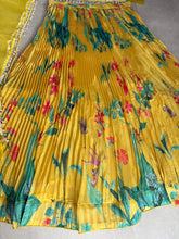 Yellow floral pearl embroidered Lehenga