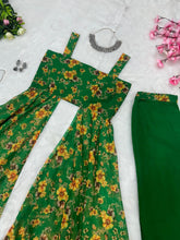 Green digital printed stylish palazzo
