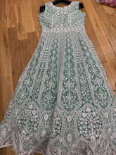 Mint green anarkali