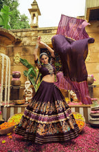 Pure rayon chaniya choli in wine