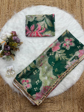 Celebrity inspired silk mirror work saree - lots of colour options