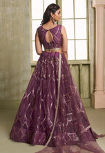 Wine sequins Lehenga