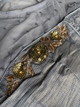 Silver and gold lehenga saree