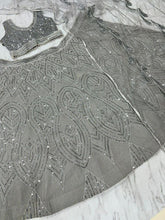 Silver sequins stylish Lehenga (special Sangeet night)