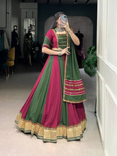 Vibrant shades readymade Chaniya choli