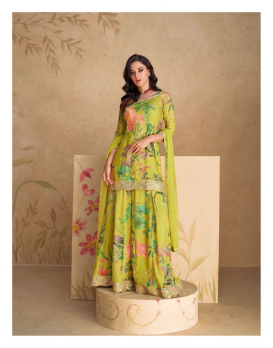 Janisha floral shararas - readymade