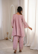 Baby pink mirror work co ord set (FREE BAG)