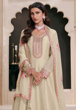 Prachi Desai ivory silk anarkali