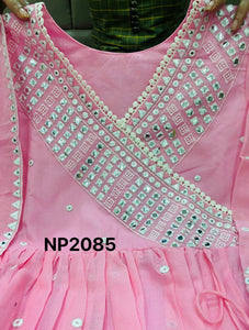 Niks collection - pink angarkha (plus size too)