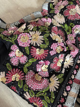 Black chinon crush silk readymade Lehenga