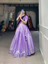 Jacquard Lehenga in lavender