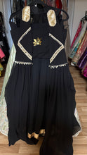 Black lotus handwork readymade lehenga with jacket