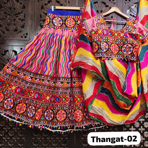 Thangat readymade colourful navratri collection - pink
