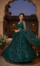 Bottle green partywear lehenga (perfect prom one too)
